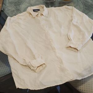 silk Best American clothing co. Medium Fit silk blouse Long Sleeve